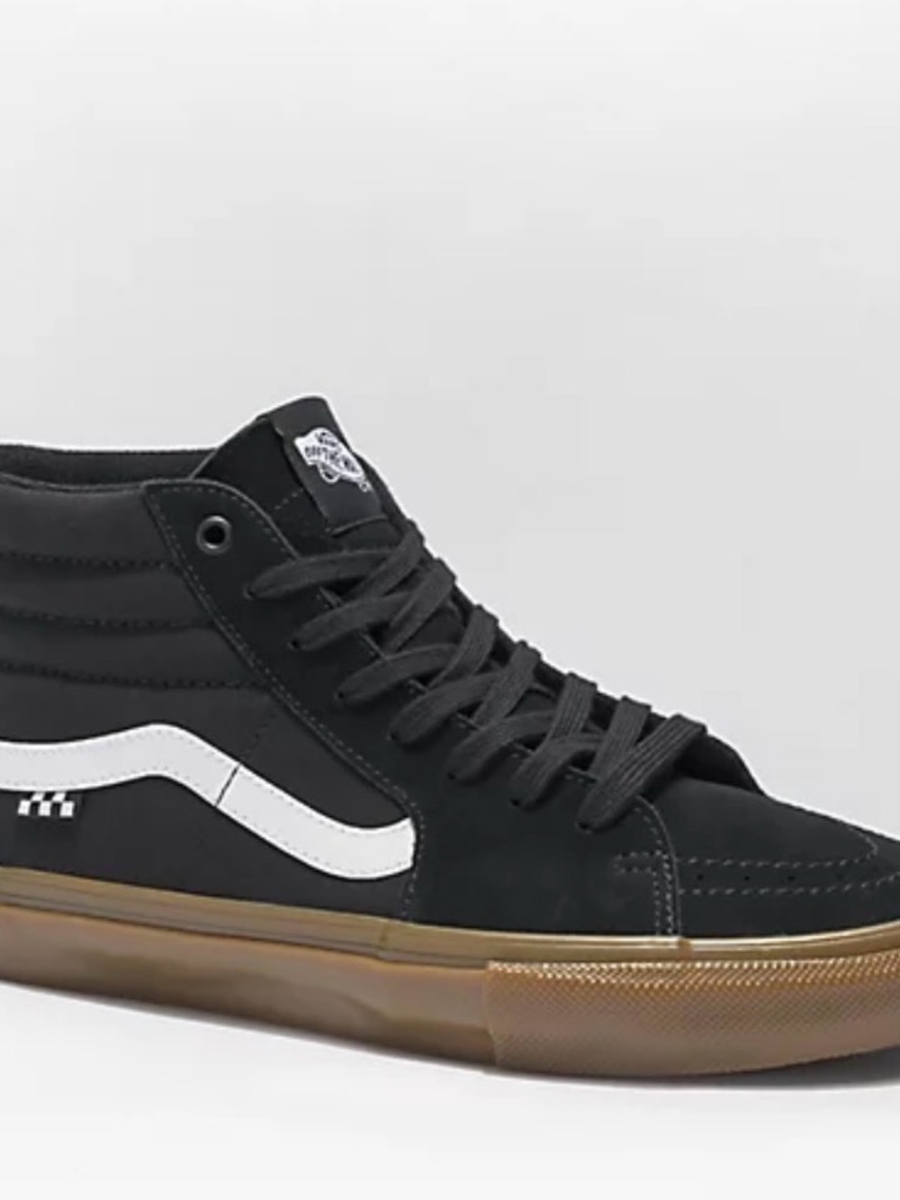 Vans Black High-Top Sneakers with Red Lining